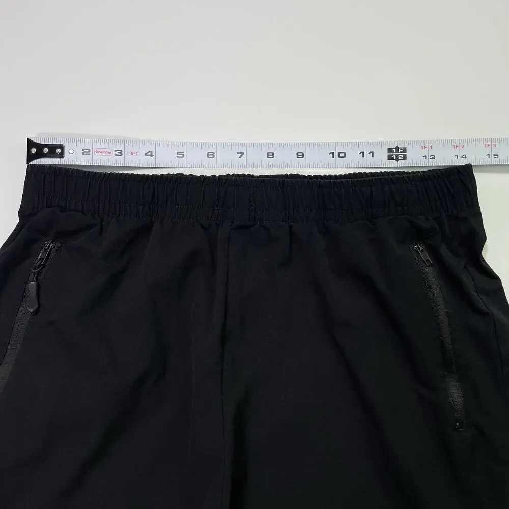 Nomad Shorts Men’s Medium Athletic 7” Inseam Black Zipper Pockets